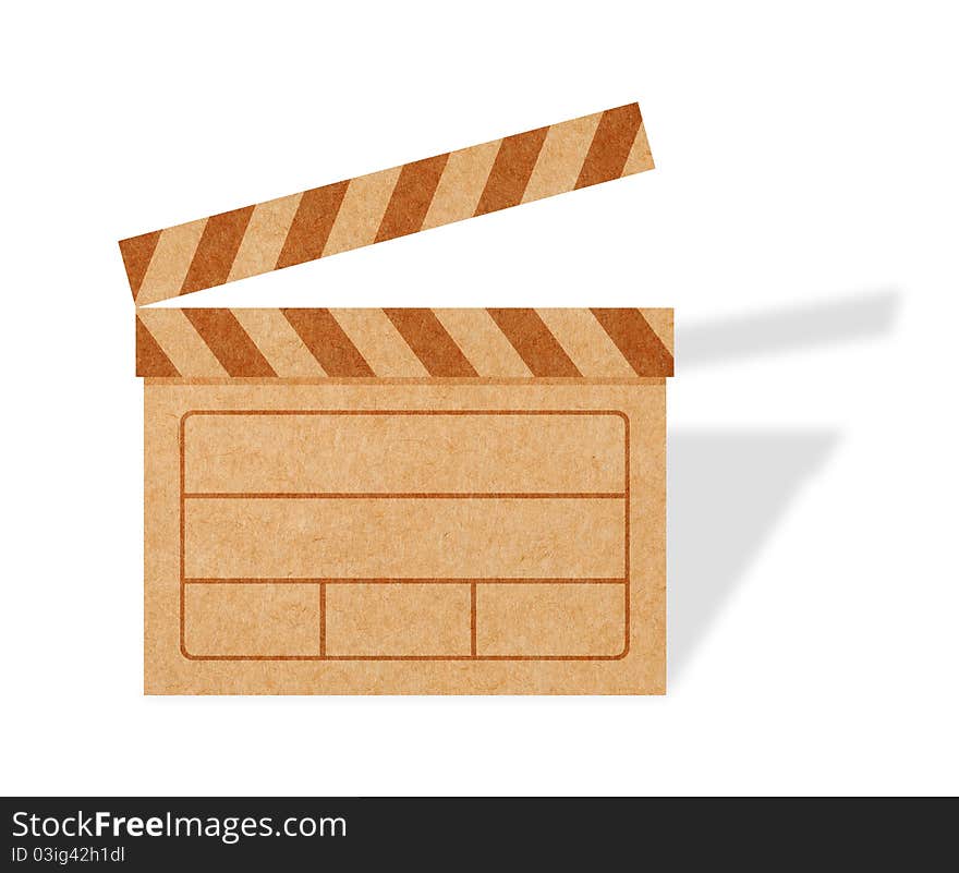 Blank Movie Clapper Boards From Cardboard