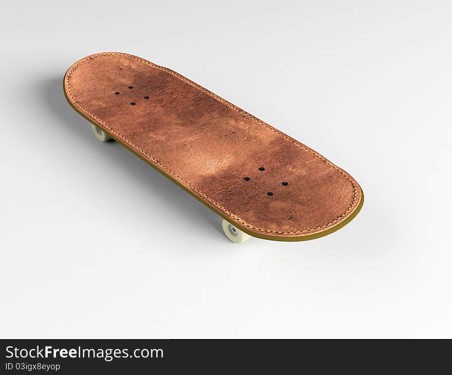 Skateboard isolated on white background