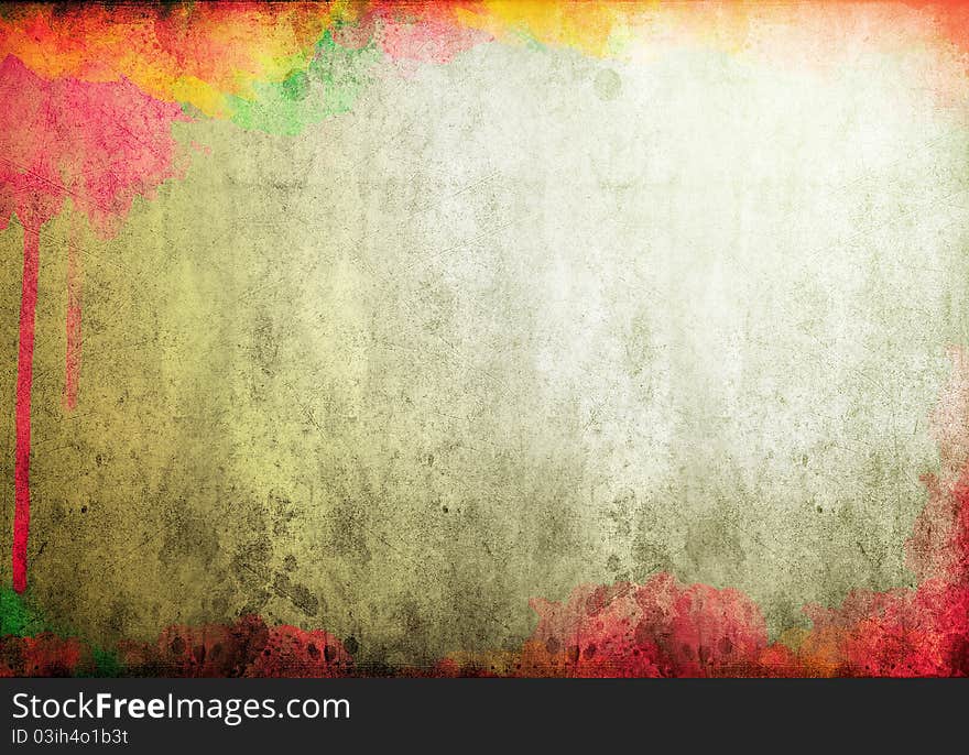 Paint color on grunge background. Paint color on grunge background