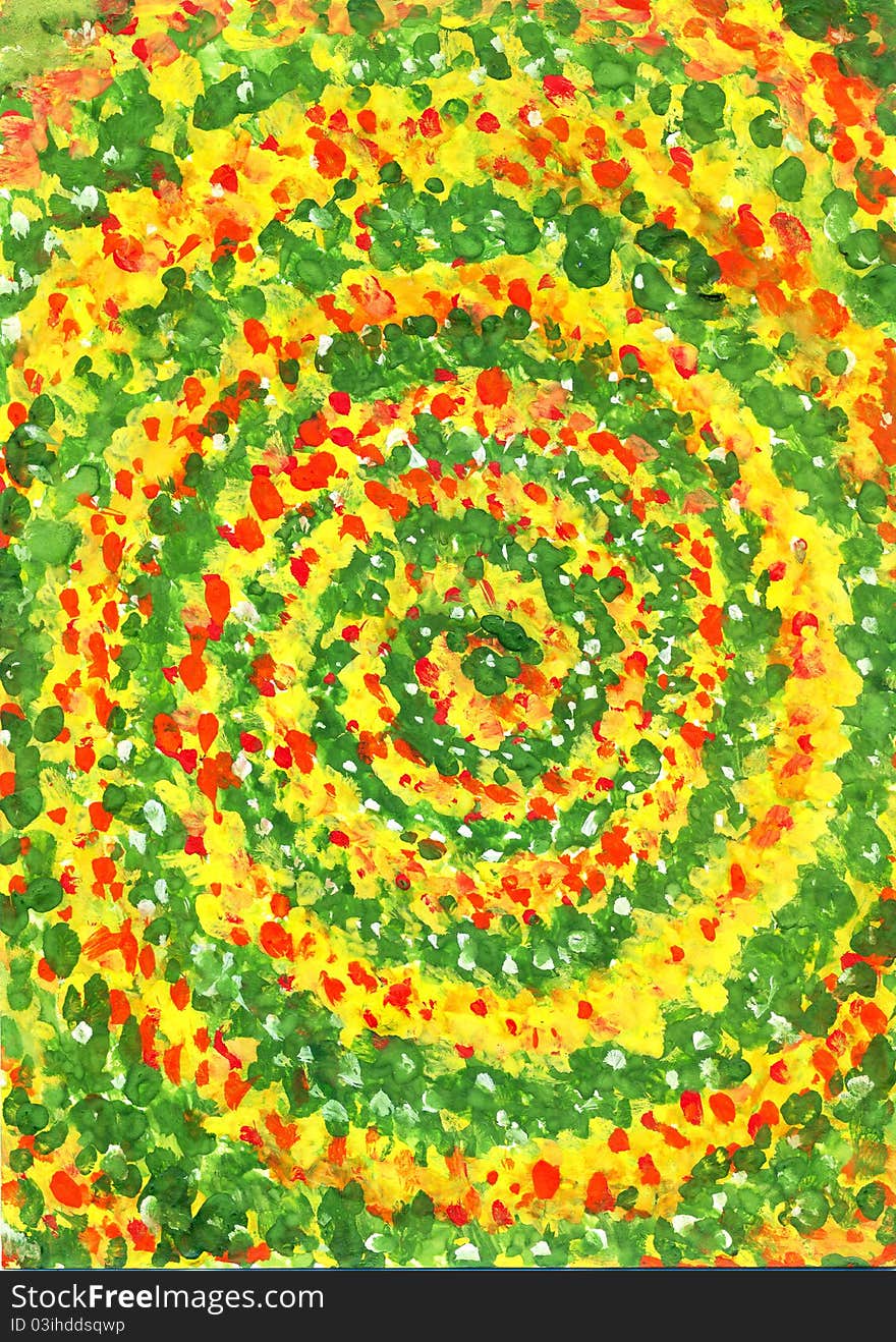 Spiral. An art picture drawn by gouache. Spiral. An art picture drawn by gouache