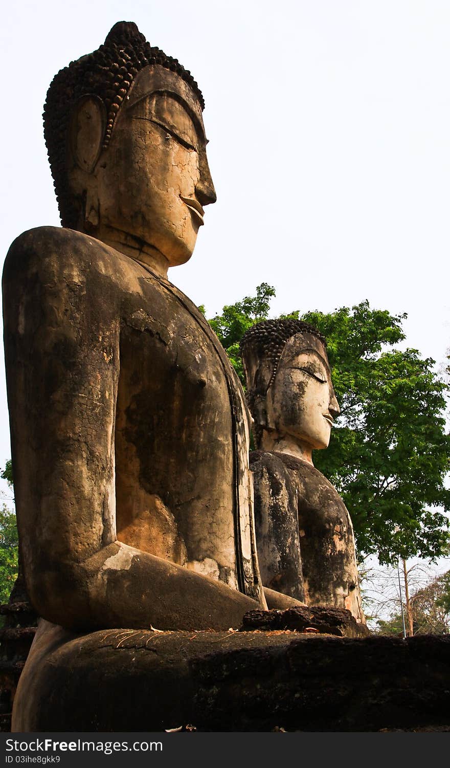 Ruin image of Buddha in Thailand. Ruin image of Buddha in Thailand