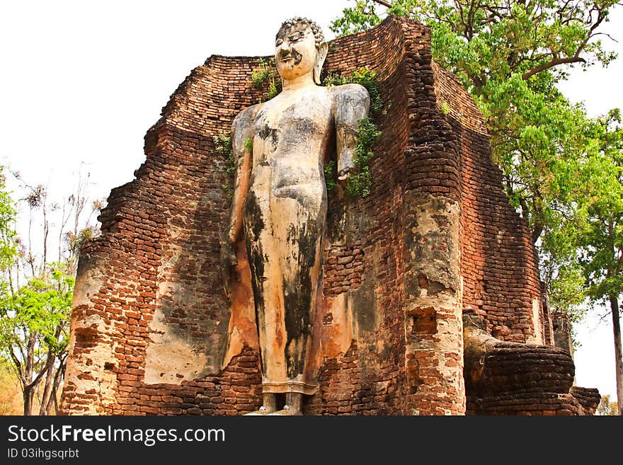 Ruin buddhist ancient building in Thailand. Ruin buddhist ancient building in Thailand