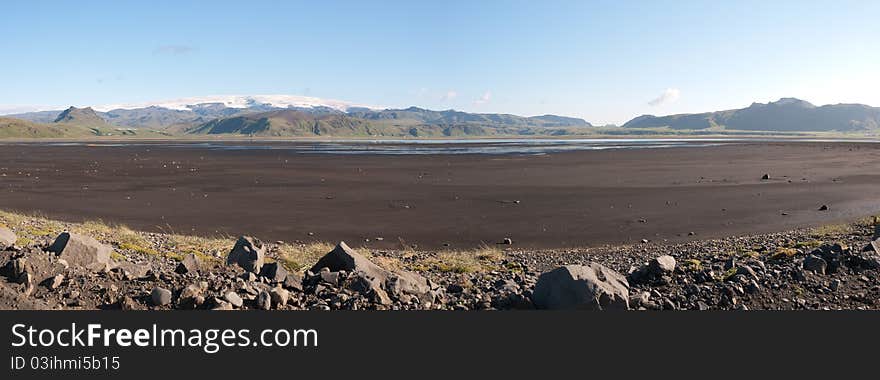 Panoramic Vik In Iceland