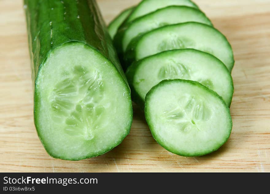 Fresh cucumber - fresh cucumber slices