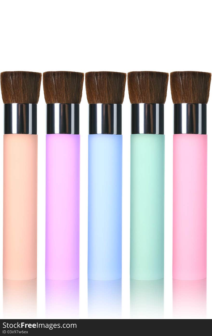 Multicolor Makeup Brushes