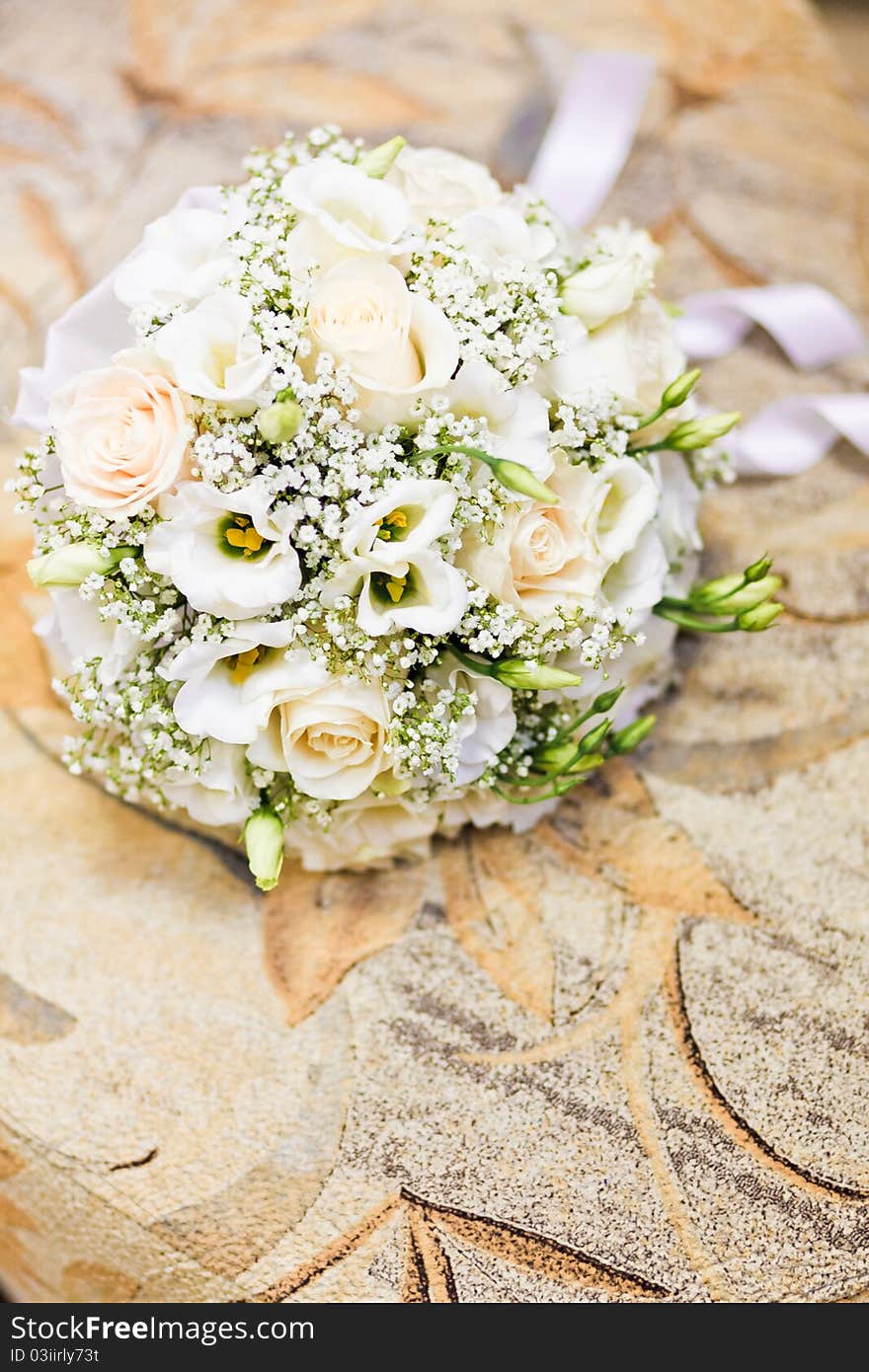 Close up of wedding bouquet