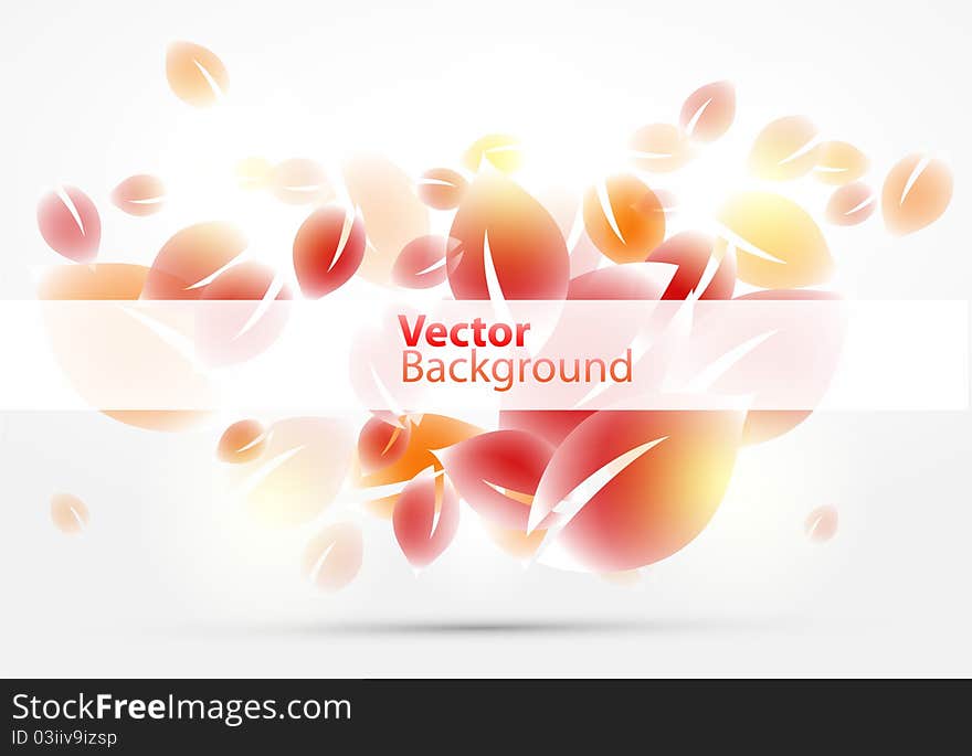 Floral abstract background with flowers