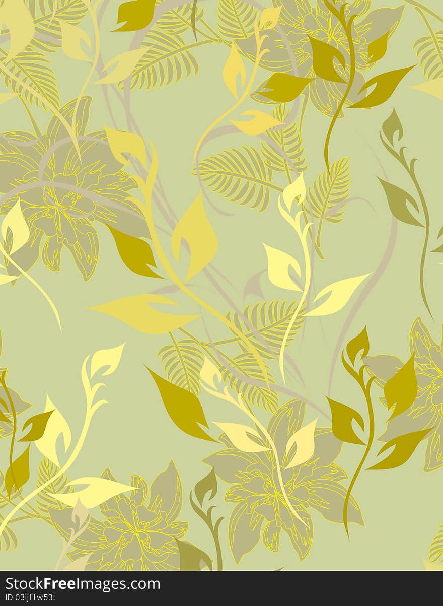 Beautiful a seamless pattern floral