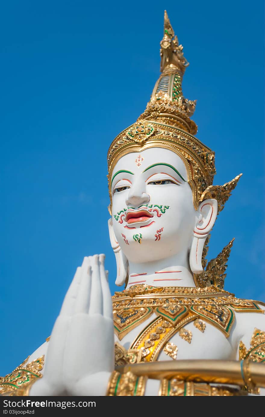 Angel statue in Thai style