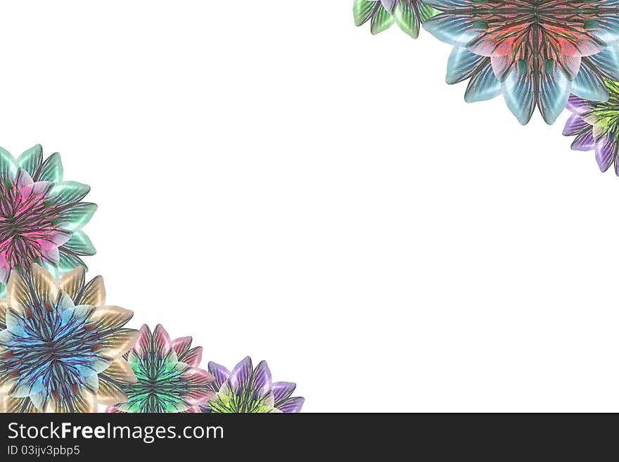 Flower background graphics.