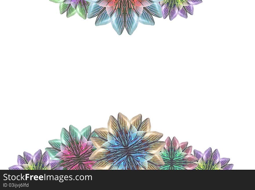 Flower background graphics.