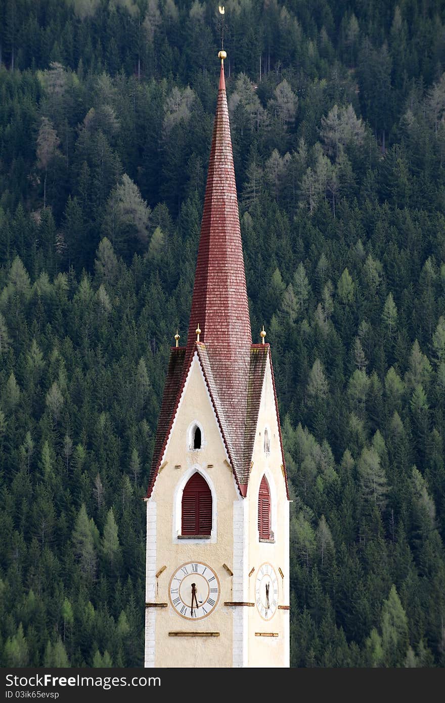 Church in the forest, trentino alto adige, italy