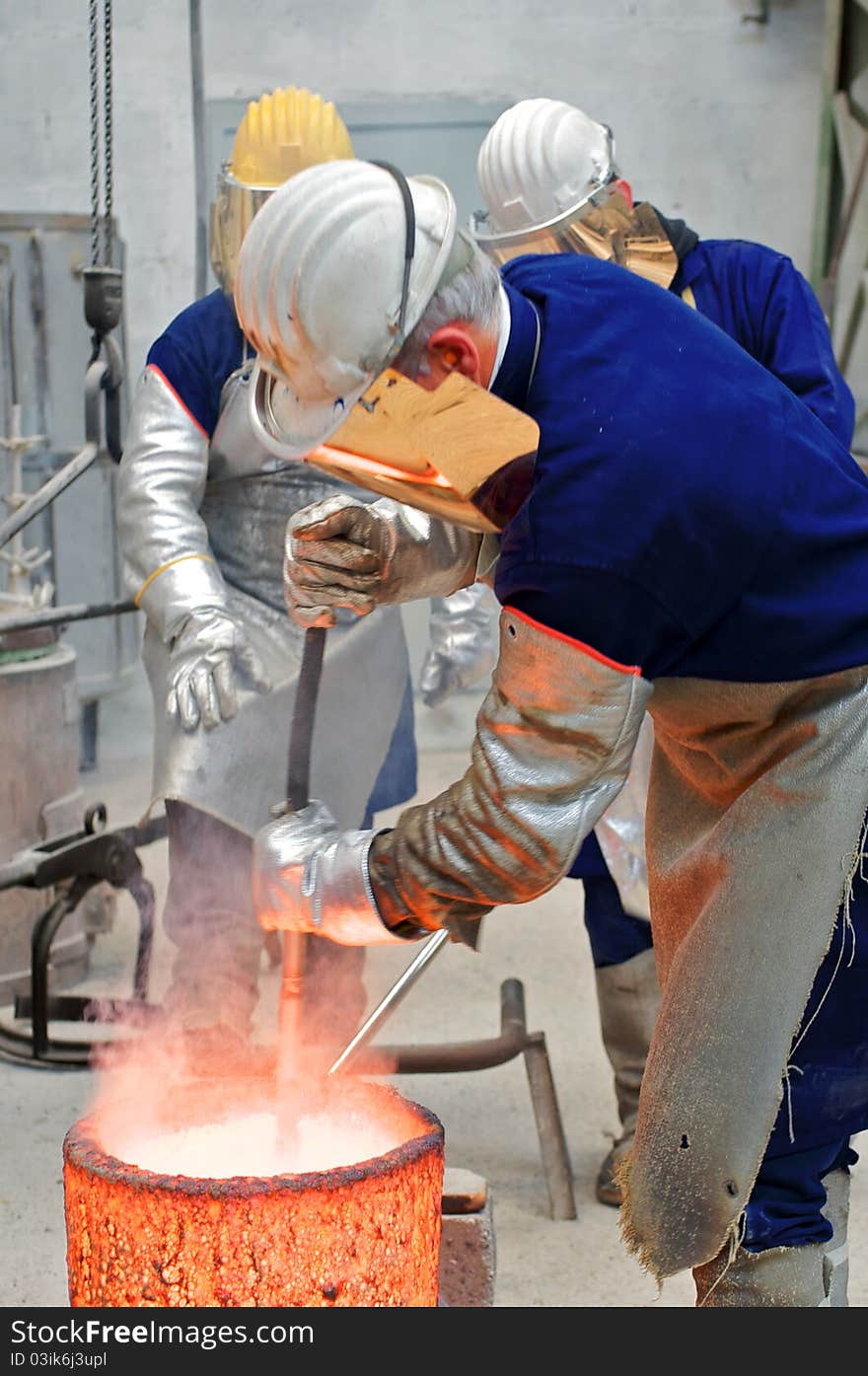 Worker in the old industries in Pietrasanta