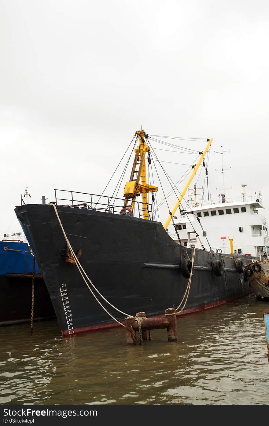 The photo of harbor in zhuhai china.