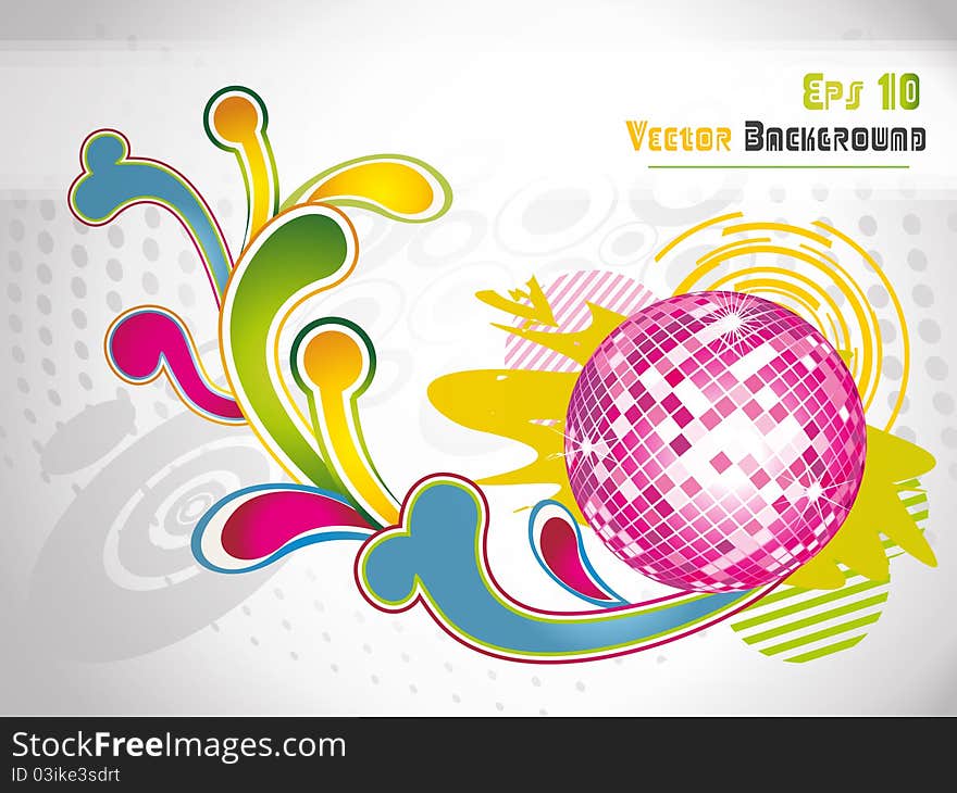 Abstract modern vector illustration,floral element