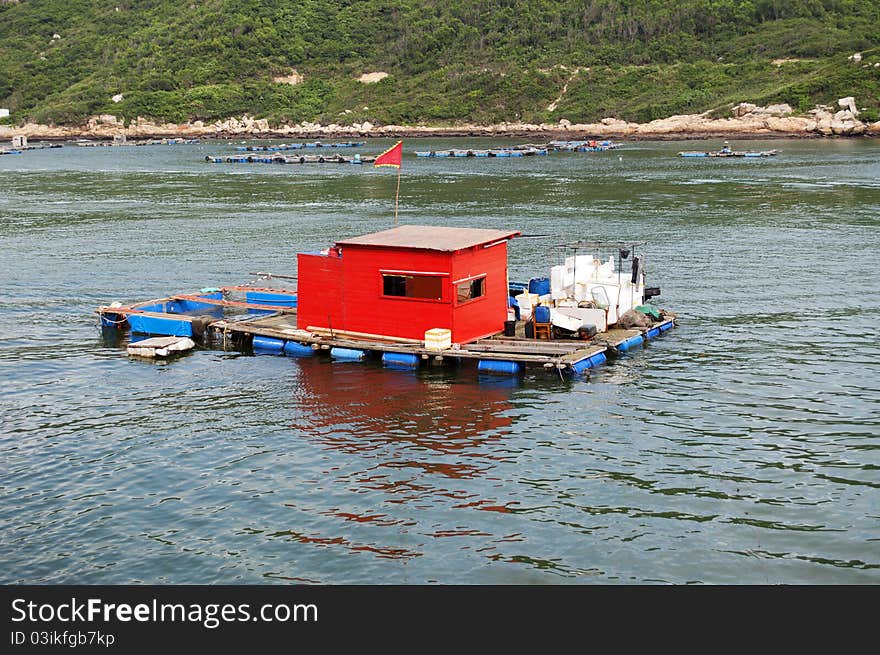 Fishing village harbor