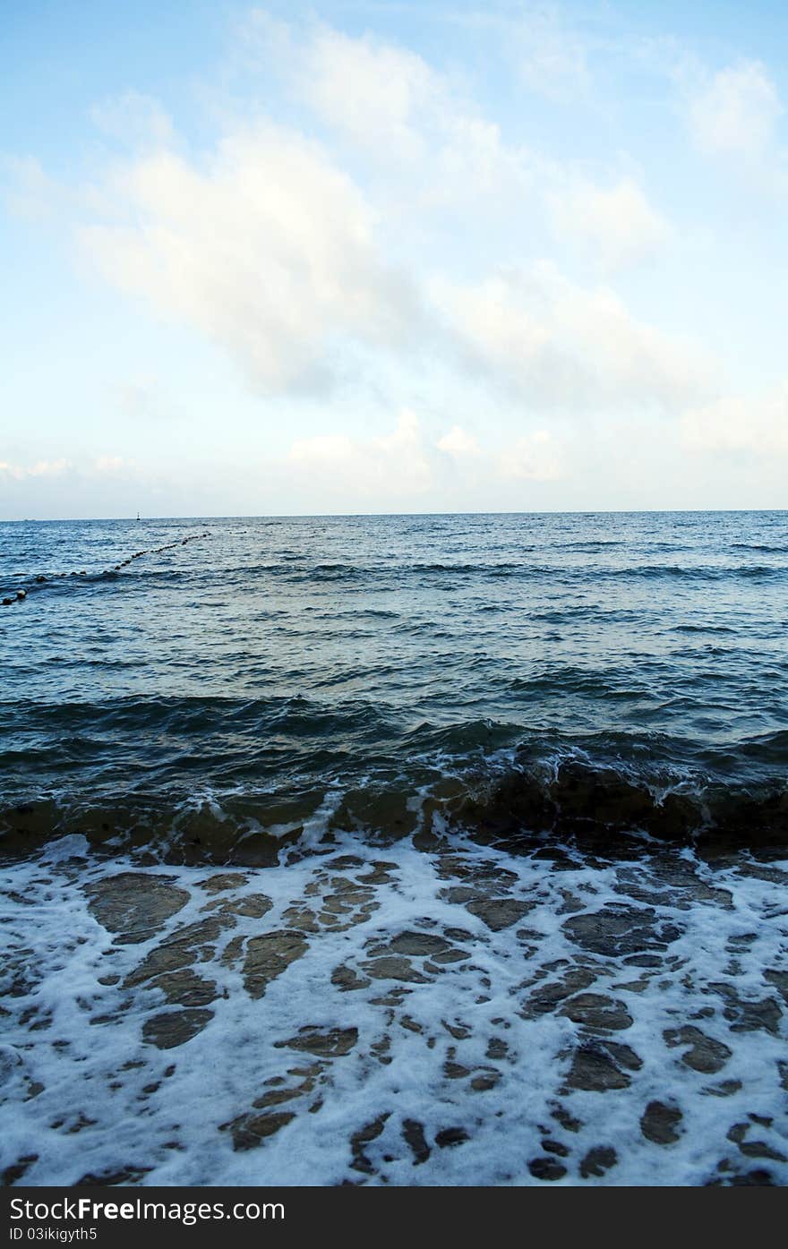 The photo of the beach .