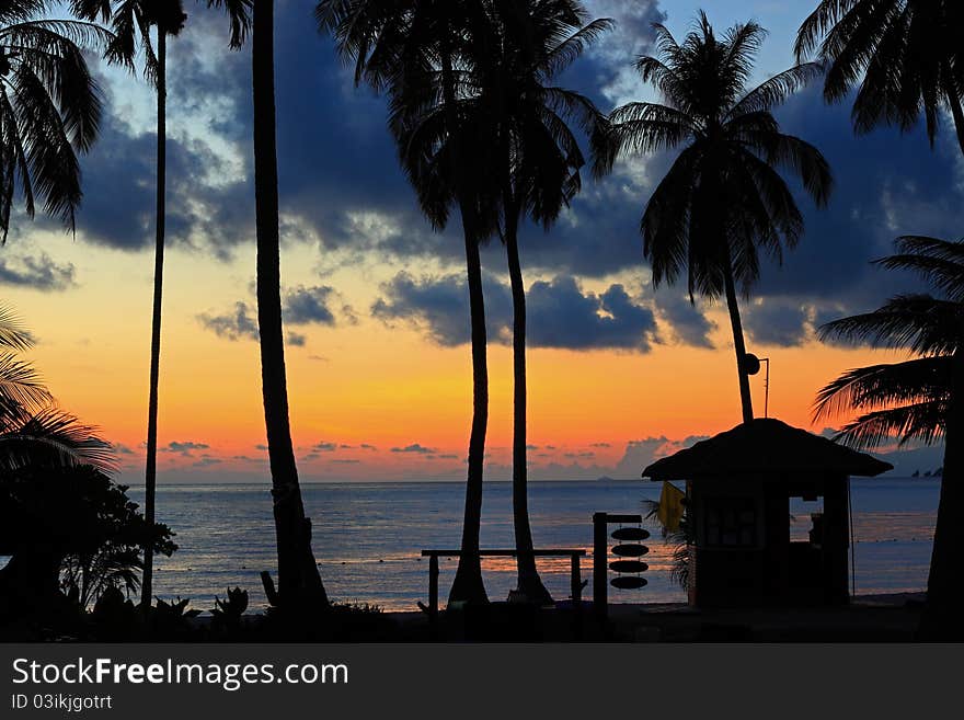 Sunlight at Angthong island, the south of thailand. Sunlight at Angthong island, the south of thailand