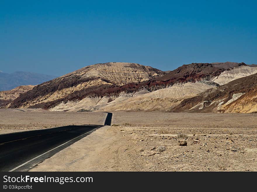 A burning hot day in Death Valley. A burning hot day in Death Valley