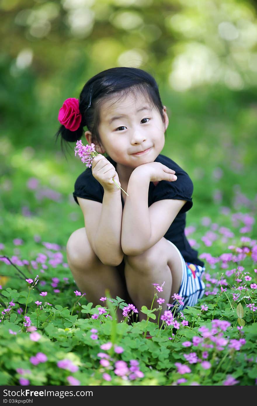 Chinese lovely pretty cute girl in the park. Chinese lovely pretty cute girl in the park