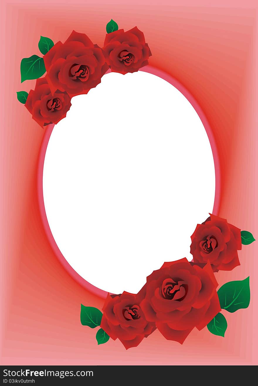 Frame Rose Red