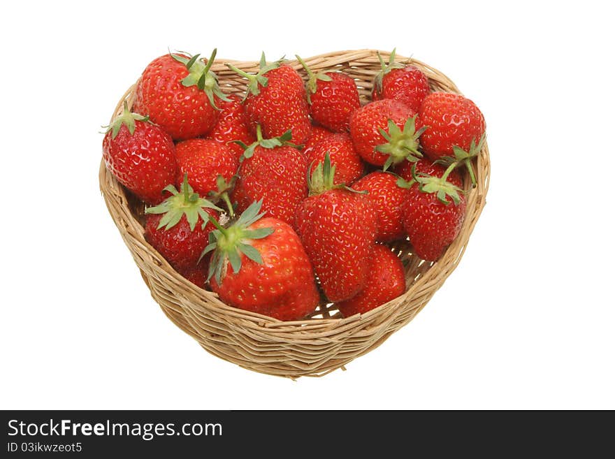 Strawberries in a basket