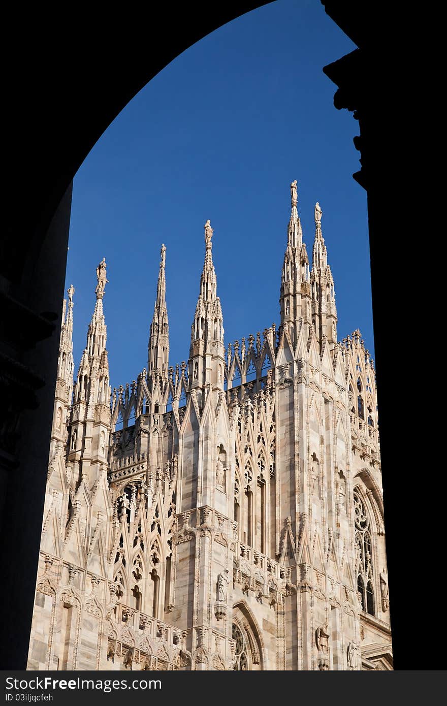 The Gothic cathedral took nearly six centuries to complete. It is the fourth largest cathedral in the world and by far the largest in Italy. The Gothic cathedral took nearly six centuries to complete. It is the fourth largest cathedral in the world and by far the largest in Italy.