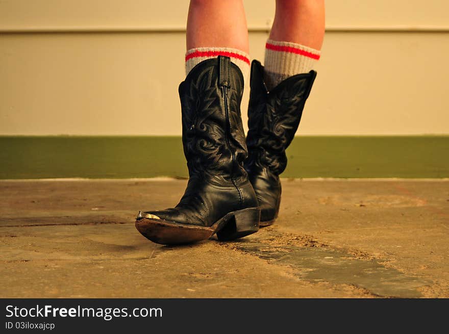 From a collection called Favorites, this model wore her favorite boots and her favorite socks. From a collection called Favorites, this model wore her favorite boots and her favorite socks.