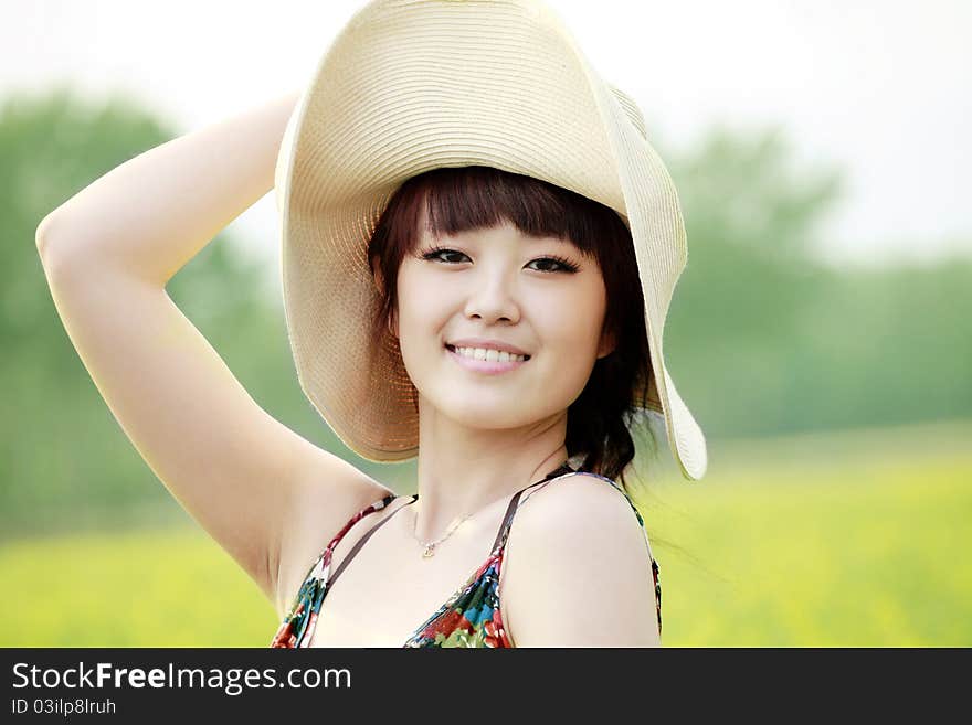 Charming Asian girl outdoor portrait. Charming Asian girl outdoor portrait