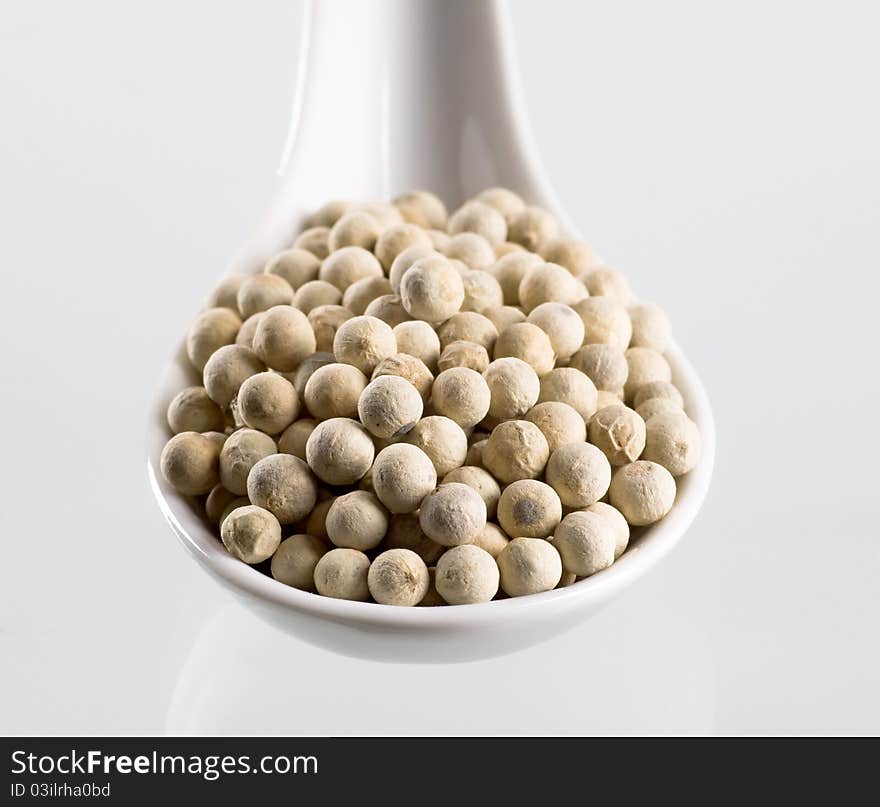 White peppercorns