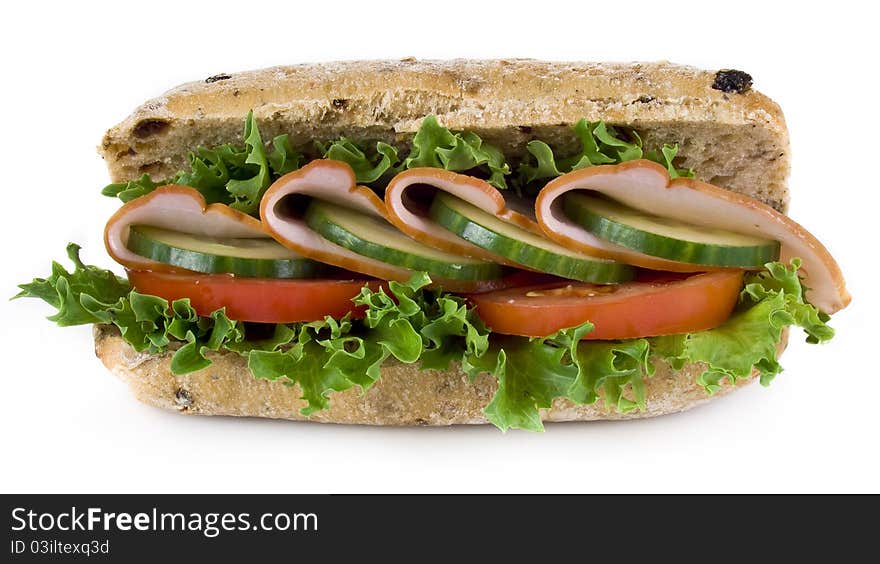 Freshly made sandwich