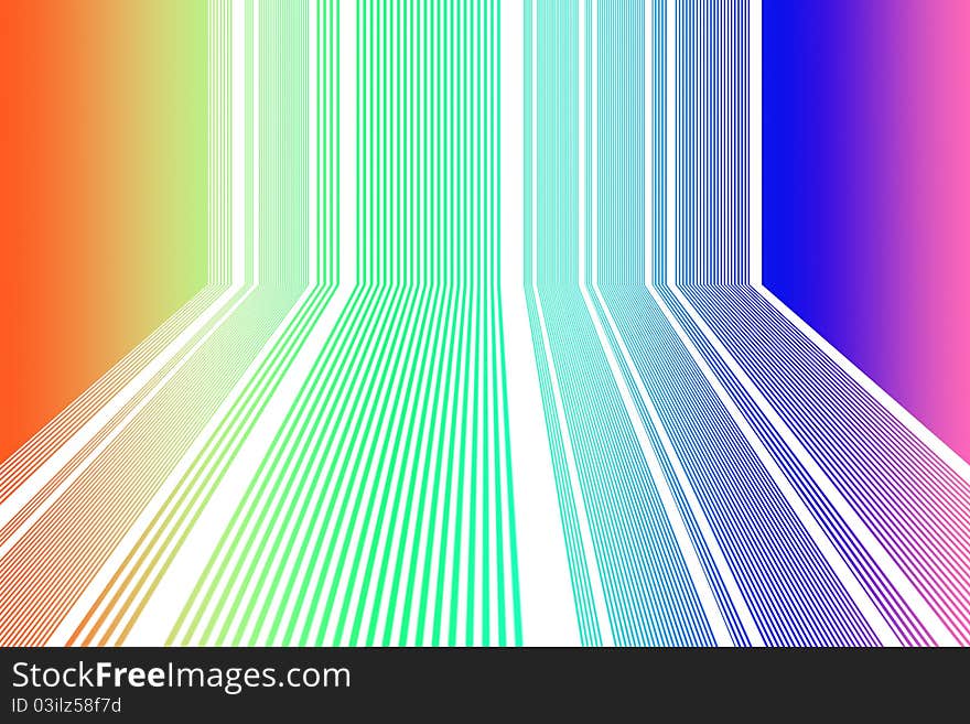 Computr generated multi colored lines background. Computr generated multi colored lines background