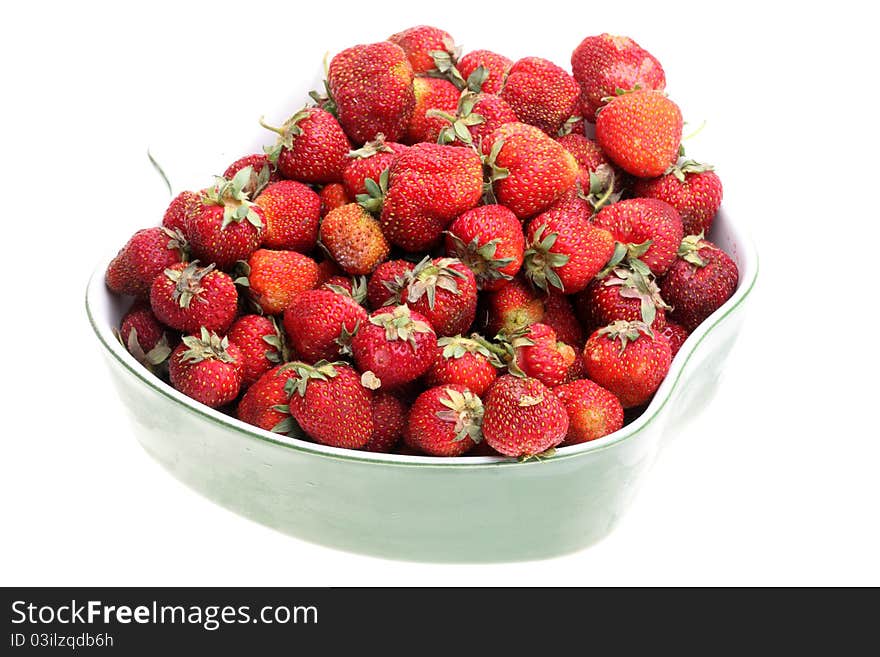 Fresh red strawberry isolated on white background. Fresh red strawberry isolated on white background