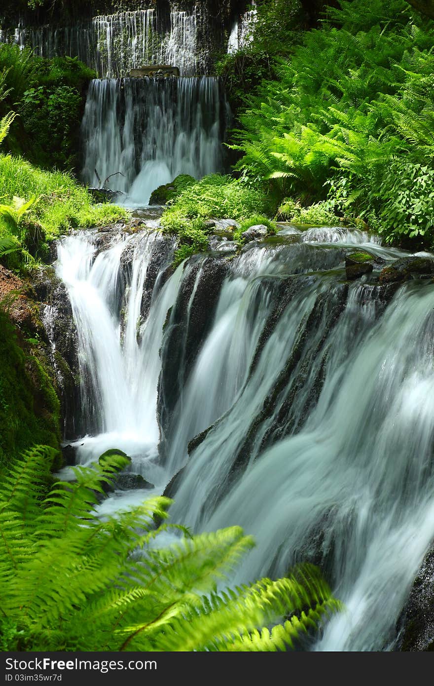 The Shiraito falls in japan. The Shiraito falls in japan