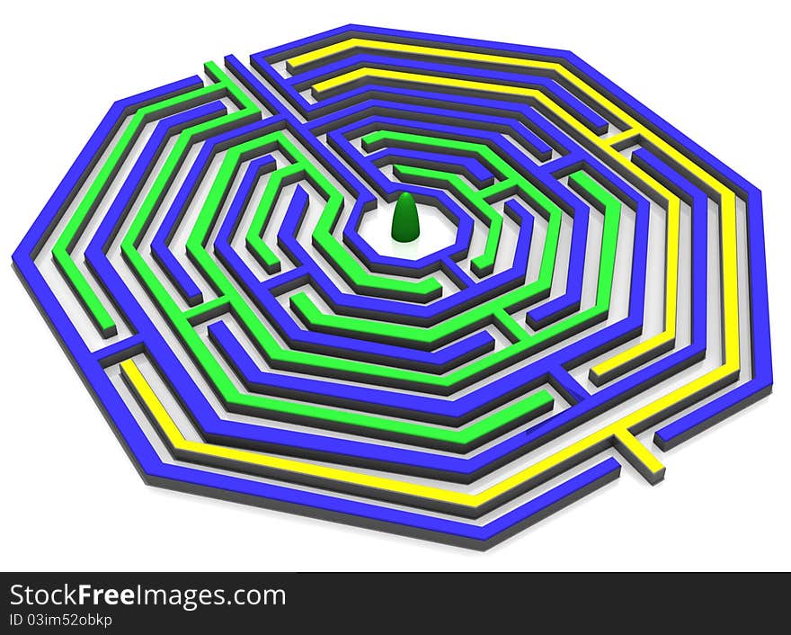 Maze, one of the oldest works of man, always a lot of deceptive moves