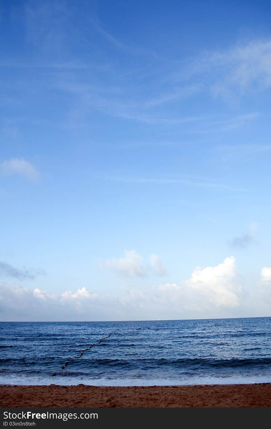 The photo of the beach .