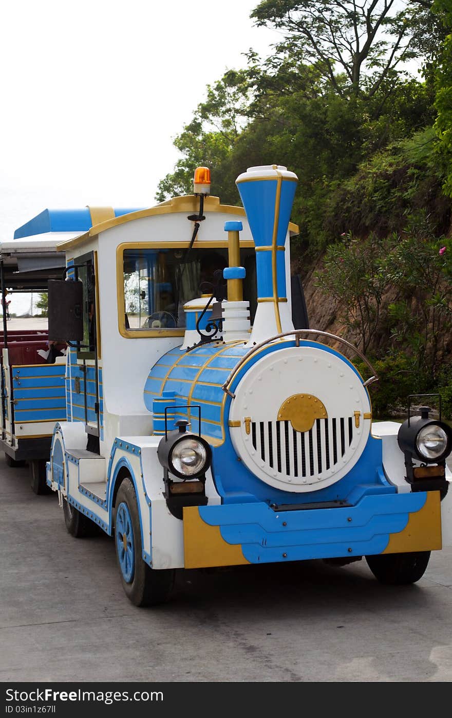 The Sightseeing Train in zhuhai china.