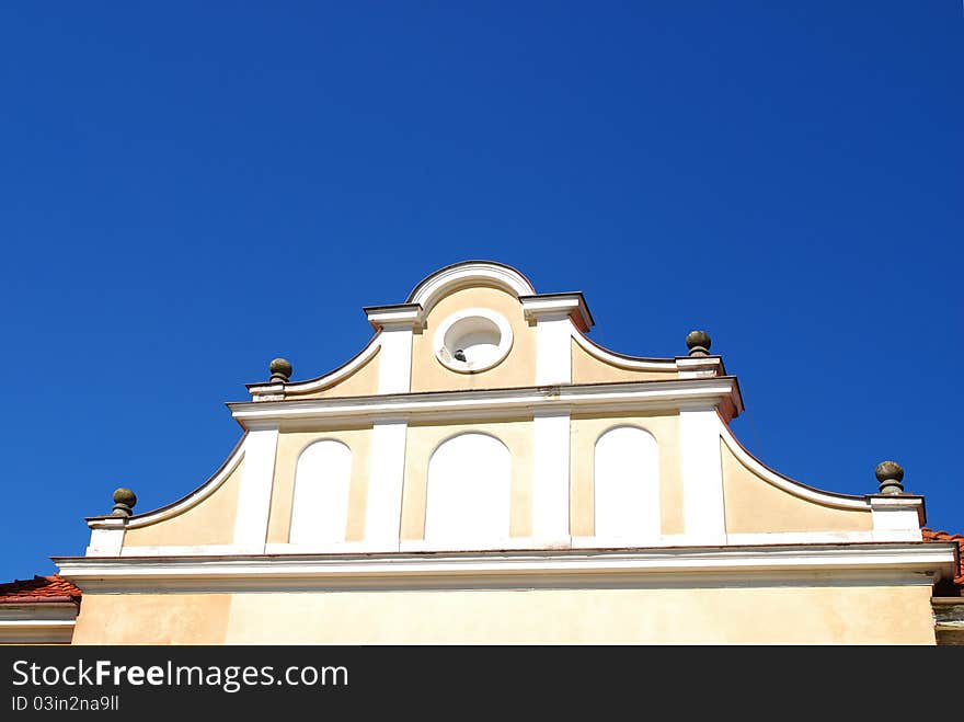 Part of historic building in Sandomierz, Poland. Part of historic building in Sandomierz, Poland