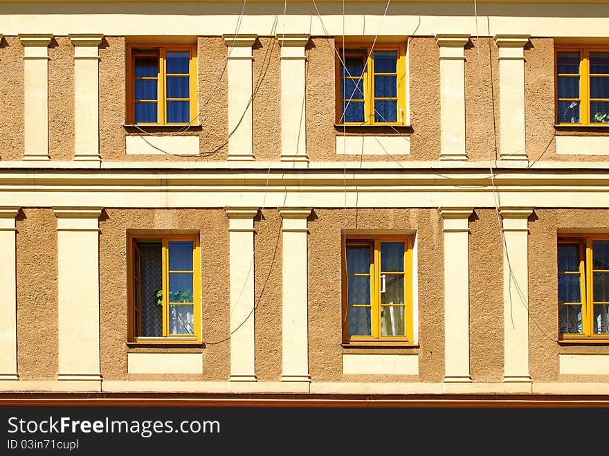 Facade of residential house in Sandomierz, Poland. Facade of residential house in Sandomierz, Poland.