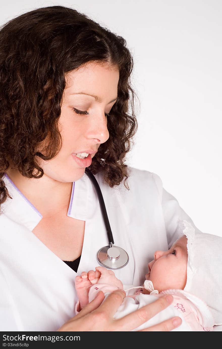 Nurse With Baby