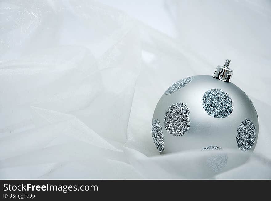 Silver Christmas ball