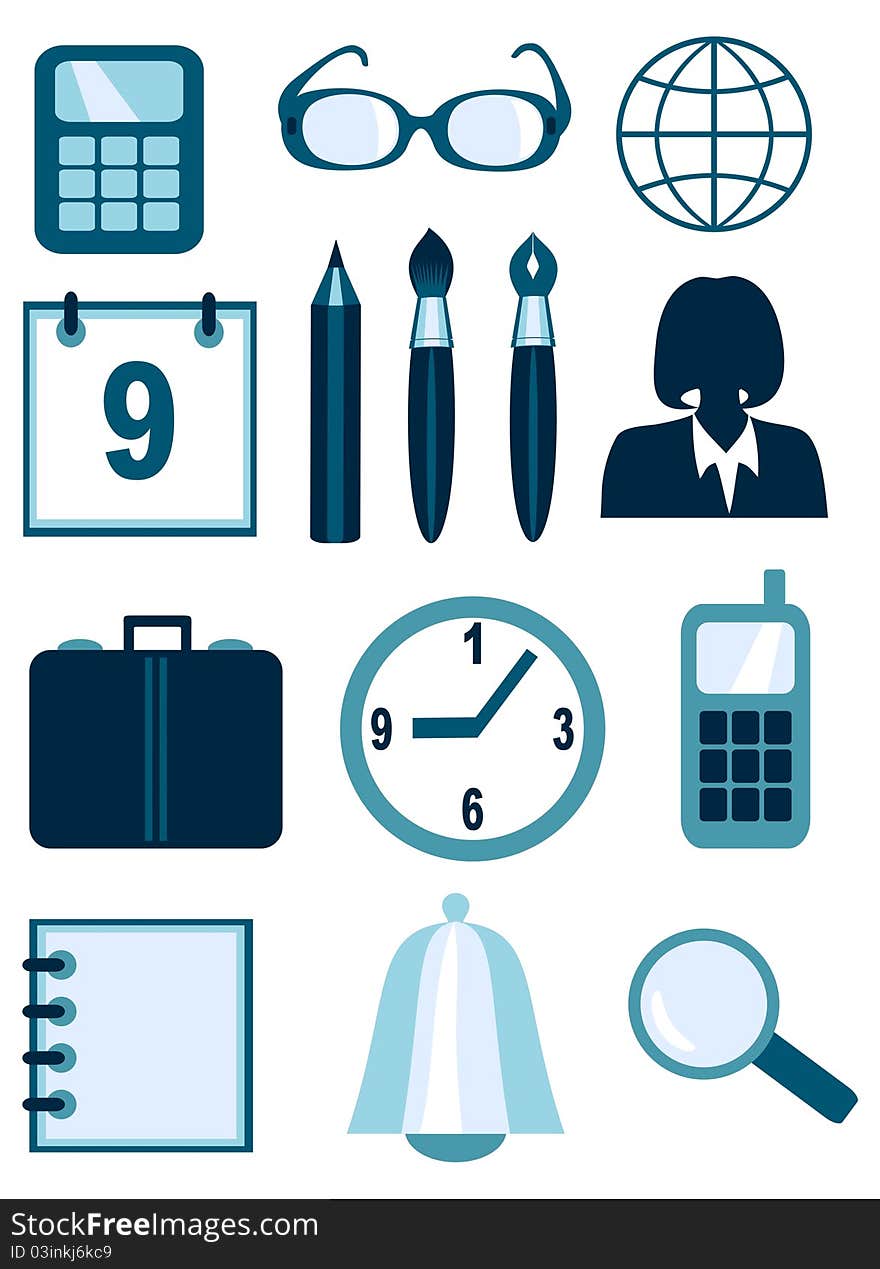 Business and office icons