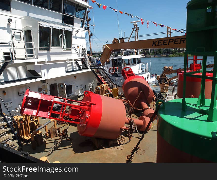 Large heavy duty buoys. (industrial maritime objects). Large heavy duty buoys. (industrial maritime objects).