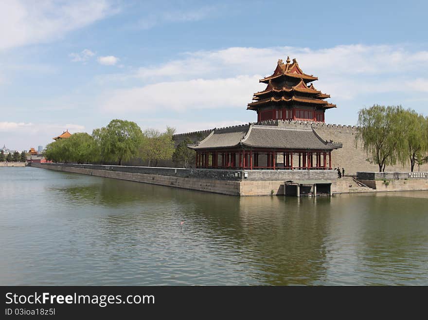 Extensive wall of the forbidden city