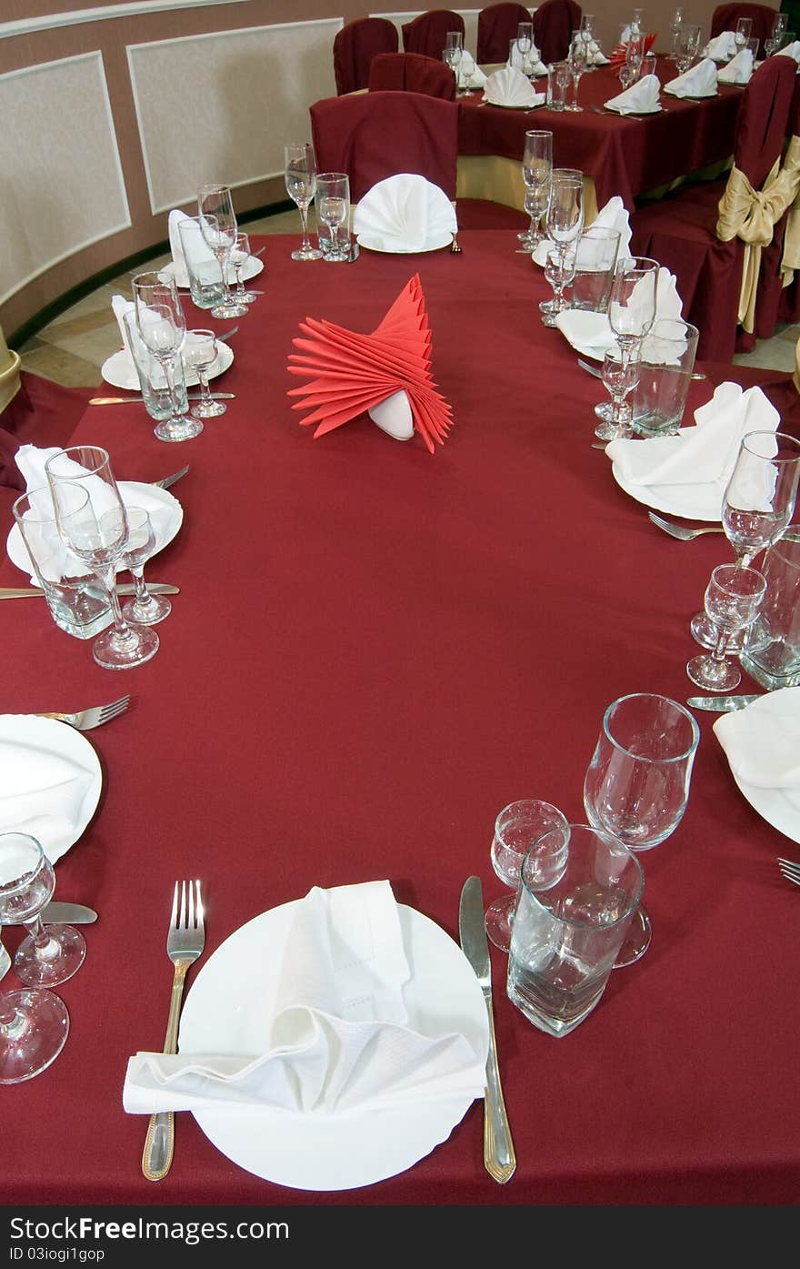 Banquet table on an exclusive party. Banquet table on an exclusive party