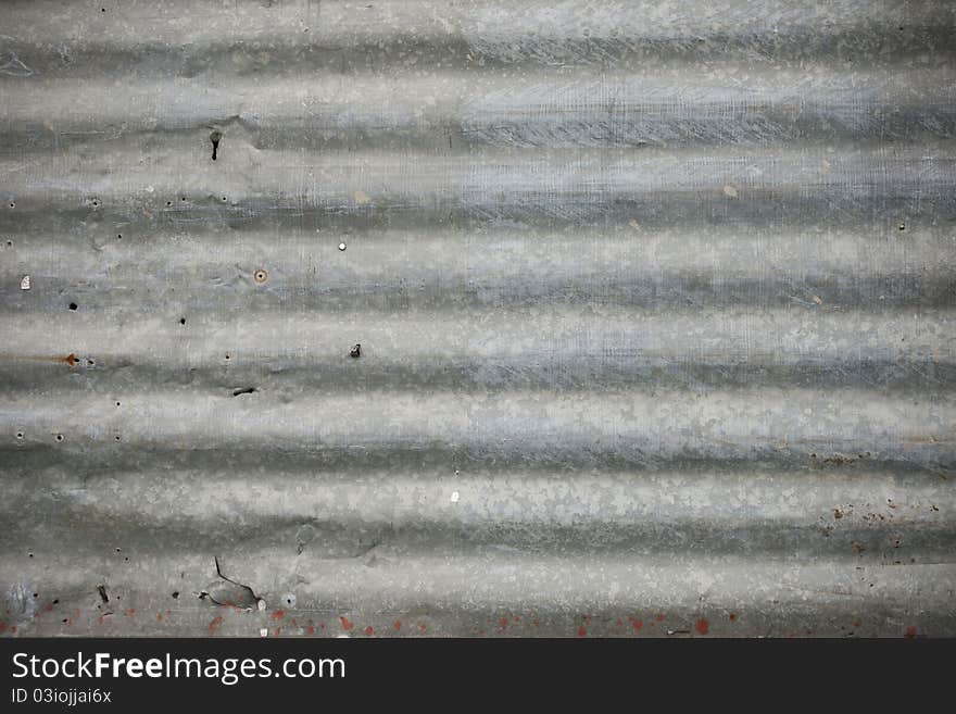 Old galvanized iron can be background or wallpaper