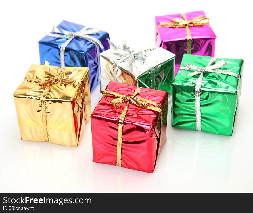 Boxes with gifts