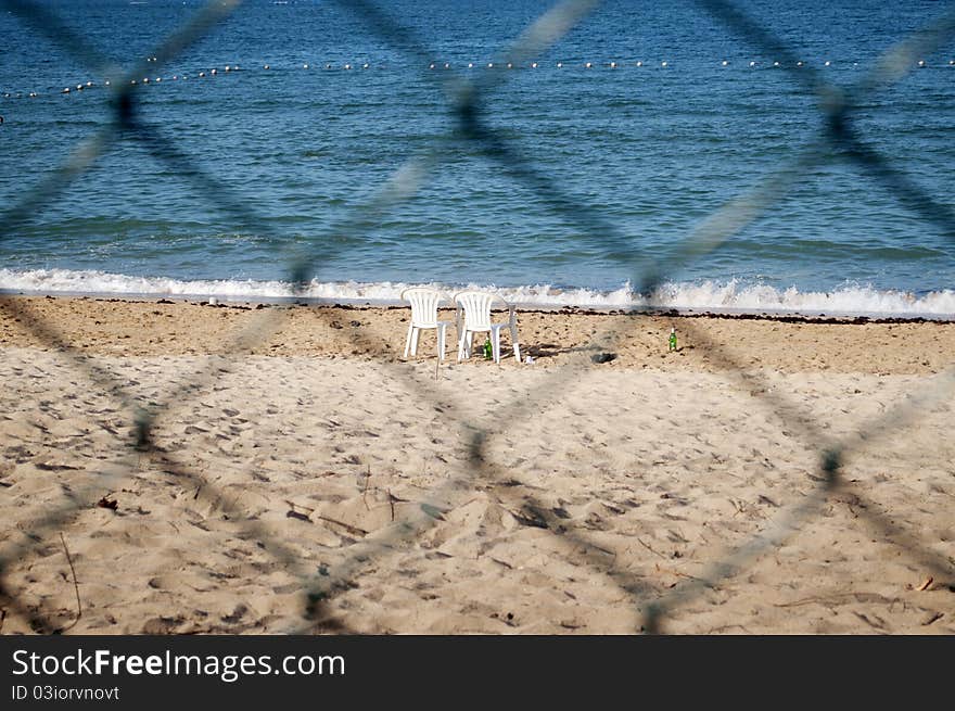 The photo of the beach .