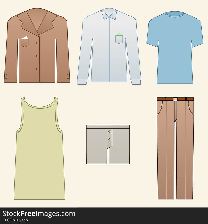 Men Clothes Icons