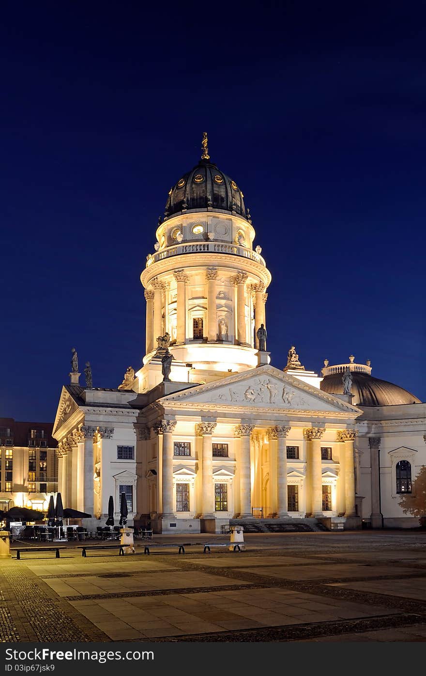 Night shot of the German Cathedral on Gendarmenmarkt, Berlin, Germany. Night shot of the German Cathedral on Gendarmenmarkt, Berlin, Germany.